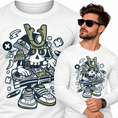 LONGSLEEVE ANIMOWANY  SAMURAI DJ